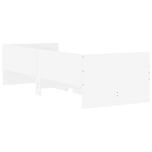 Bettgestell Weiß 90x190 cm mit Schubladen