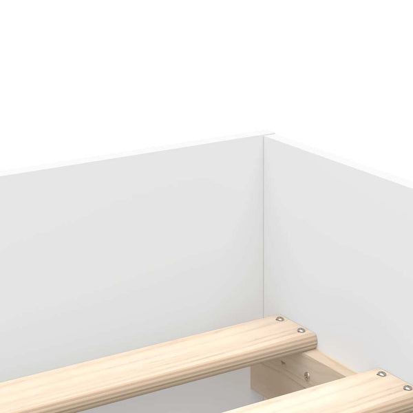 Bettgestell Weiß 90x190 cm mit Schubladen
