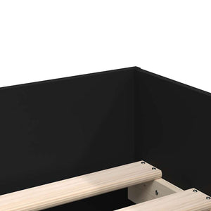 Bettgestell Schwarz 90x190 cm mit Schubladen