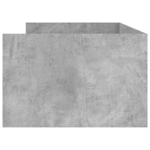 vidaXL Cadre de lit avec tiroirs Gris béton 90x190 cm