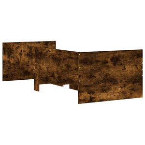 vidaXL Bed Frame with Drawers Smoked Oak 90x190 cm