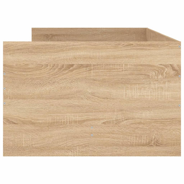Bett mit Schubladen 75x190 cm Sonoma-Eiche