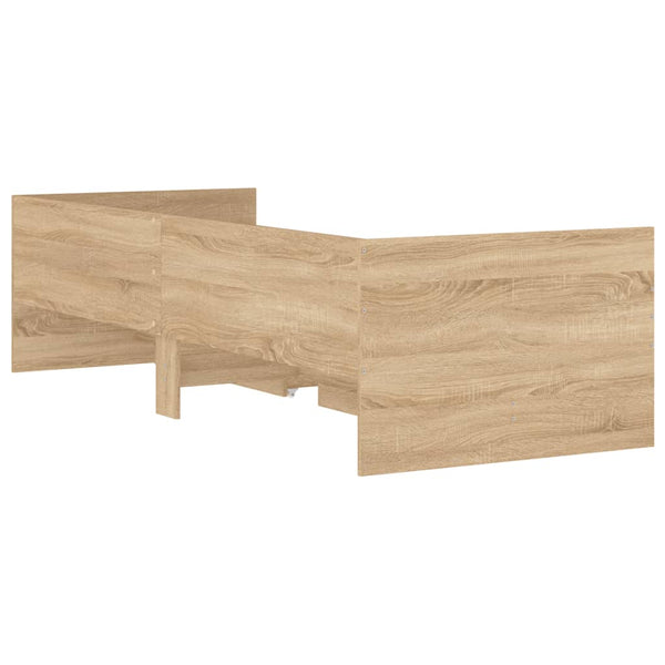 Bett mit Schubladen 75x190 cm Sonoma-Eiche