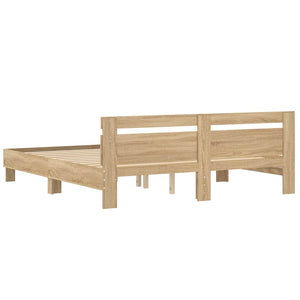 Bettgestell Sonoma-Eiche 200x200 cm