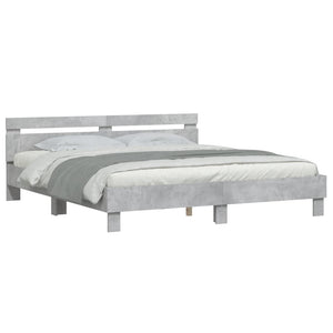 Bettgestell Betongrau 200x200 cm