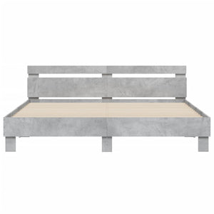 Bettgestell Betongrau 200x200 cm