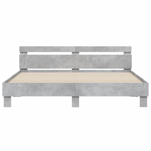 Bettgestell Betongrau 200x200 cm
