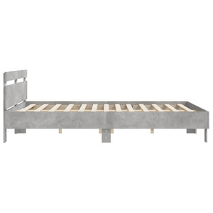 Bettgestell Betongrau 200x200 cm