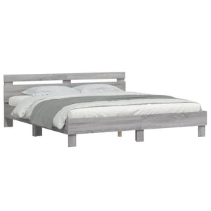 Bettgestell Grau Sonoma 200x200 cm
