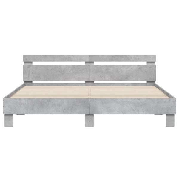 Bettgestell Betongrau 160x200 cm