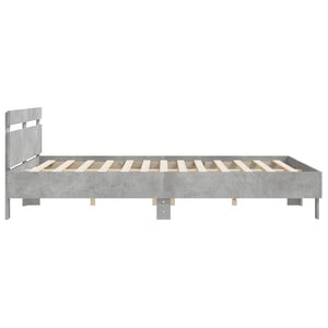 Bettgestell Betongrau 160x200 cm