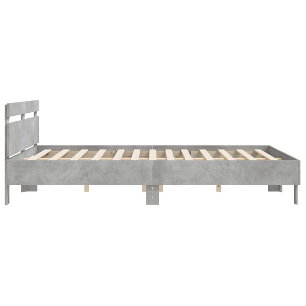 Bettgestell Betongrau 160x200 cm
