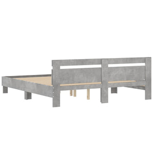 Bettgestell Betongrau 160x200 cm