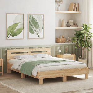 Bettgestell Sonoma-Eiche 150x200 cm