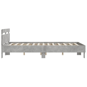Bettgestell Betongrau 150x200 cm