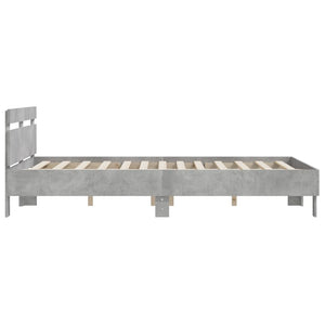 Bettgestell Betongrau 140x200 cm