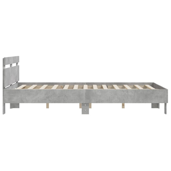Bettgestell Betongrau 140x200 cm