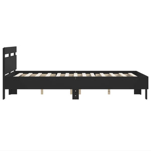 Schwarzes Bettgestell 120x200 cm