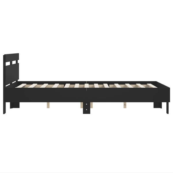 Schwarzes Bettgestell 120x200 cm