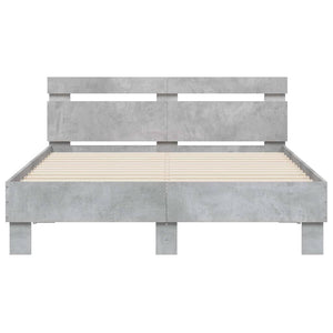 Bettgestell Betongrau 120x200 cm