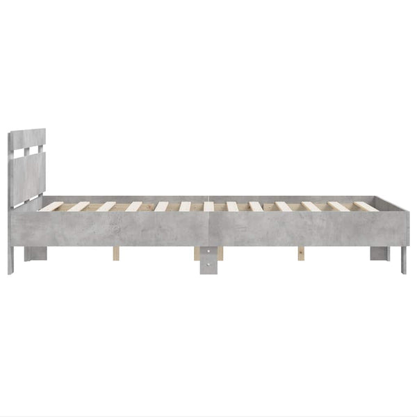 Bettgestell Betongrau 120x200 cm