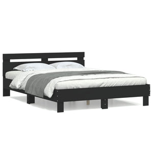 Bettgestell Schwarz 140x190 cm