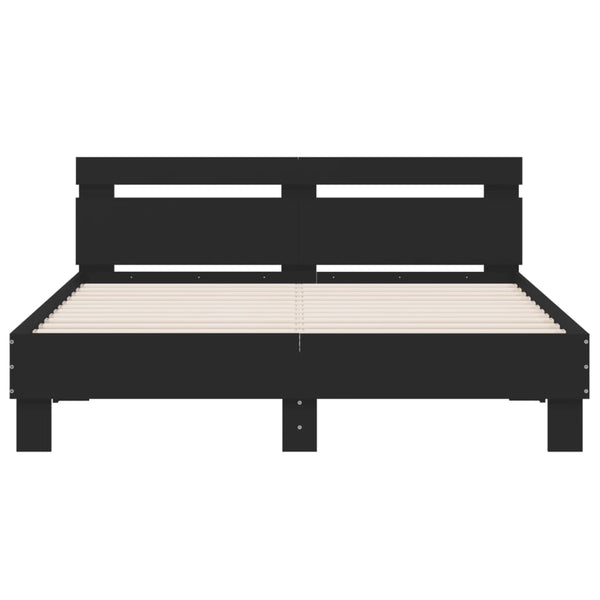 Bettgestell Schwarz 140x190 cm