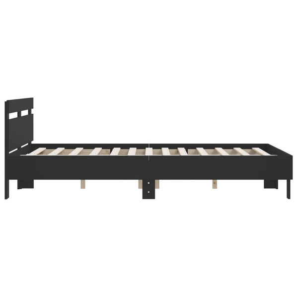 Bettgestell Schwarz 140x190 cm