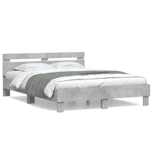 Bettgestell Betongrau 140x190 cm
