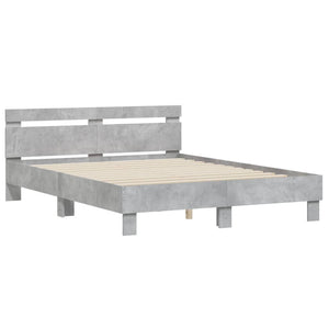 Bettgestell Betongrau 140x190 cm