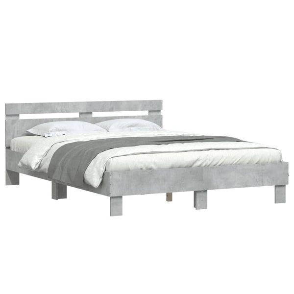 Bettgestell Betongrau 140x190 cm