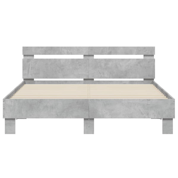 Bettgestell Betongrau 140x190 cm