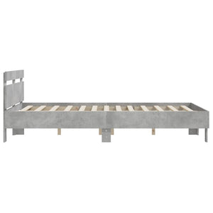 Bettgestell Betongrau 140x190 cm