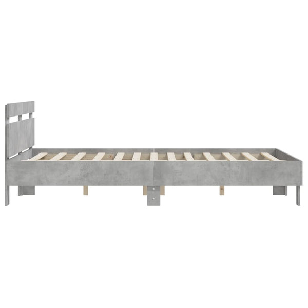 Bettgestell Betongrau 140x190 cm