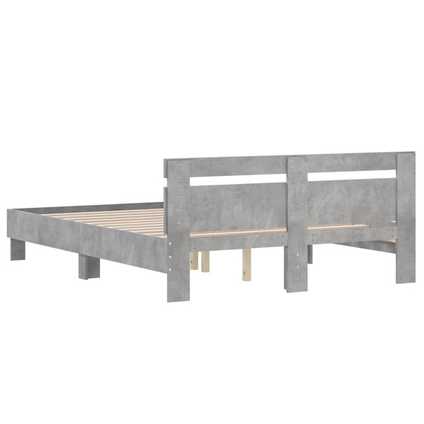 Bettgestell Betongrau 140x190 cm