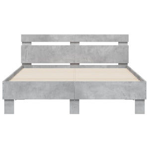 Bettgestell Betongrau 135x190 cm