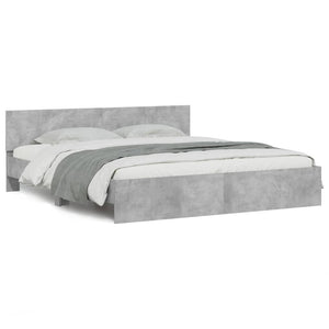 Bettgestell Betongrau 200x200 cm