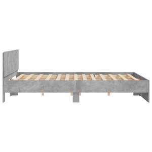 Bettgestell Betongrau 200x200 cm