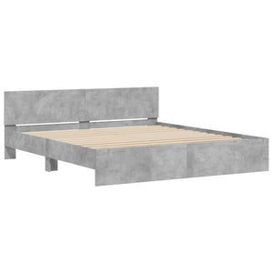 Bettgestell Betongrau 180x200 cm