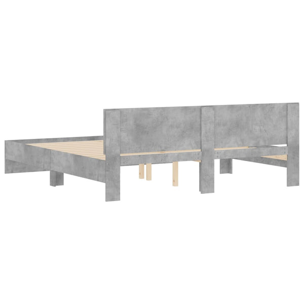 Bettgestell Betongrau 180x200 cm