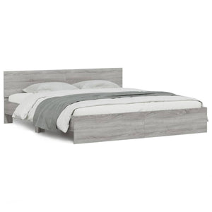 Bettgestell Grau Sonoma 180x200 cm