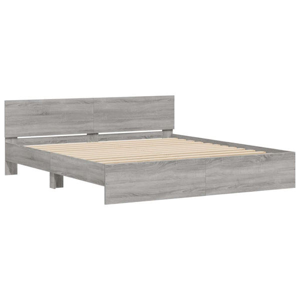Bettgestell Grau Sonoma 180x200 cm