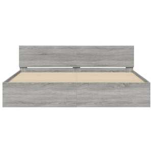 Bettgestell Grau Sonoma 180x200 cm