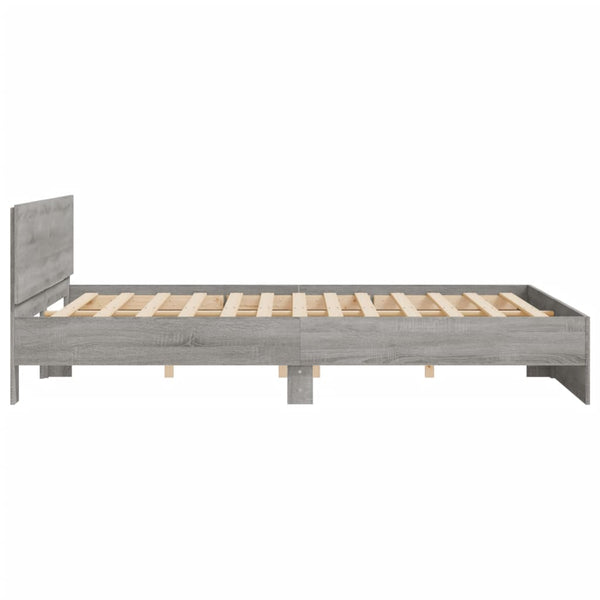 Bettgestell Grau Sonoma 180x200 cm