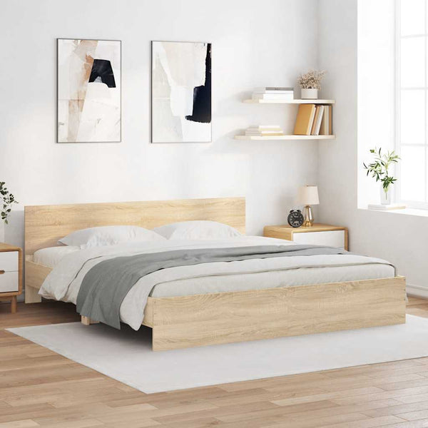 Bettgestell Sonoma-Eiche 160x200 cm