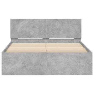 Bettgestell Betongrau 120x200 cm