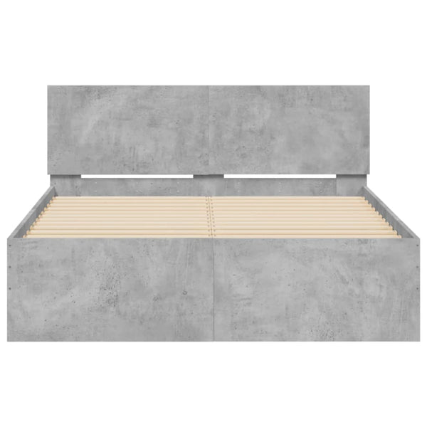 Bettgestell Betongrau 120x200 cm