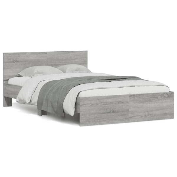 Bettgestell Grau Sonoma 120x200 cm