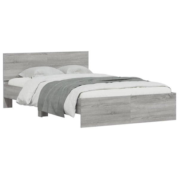 Bettgestell Grau Sonoma 120x200 cm