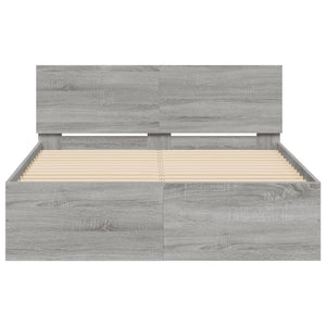 Bettgestell Grau Sonoma 120x200 cm